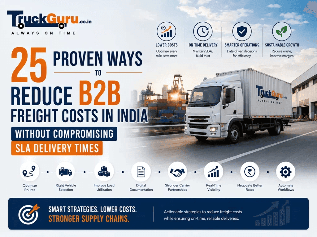 Reduce B2B Freight Costs in India: 25 Proven Strategies