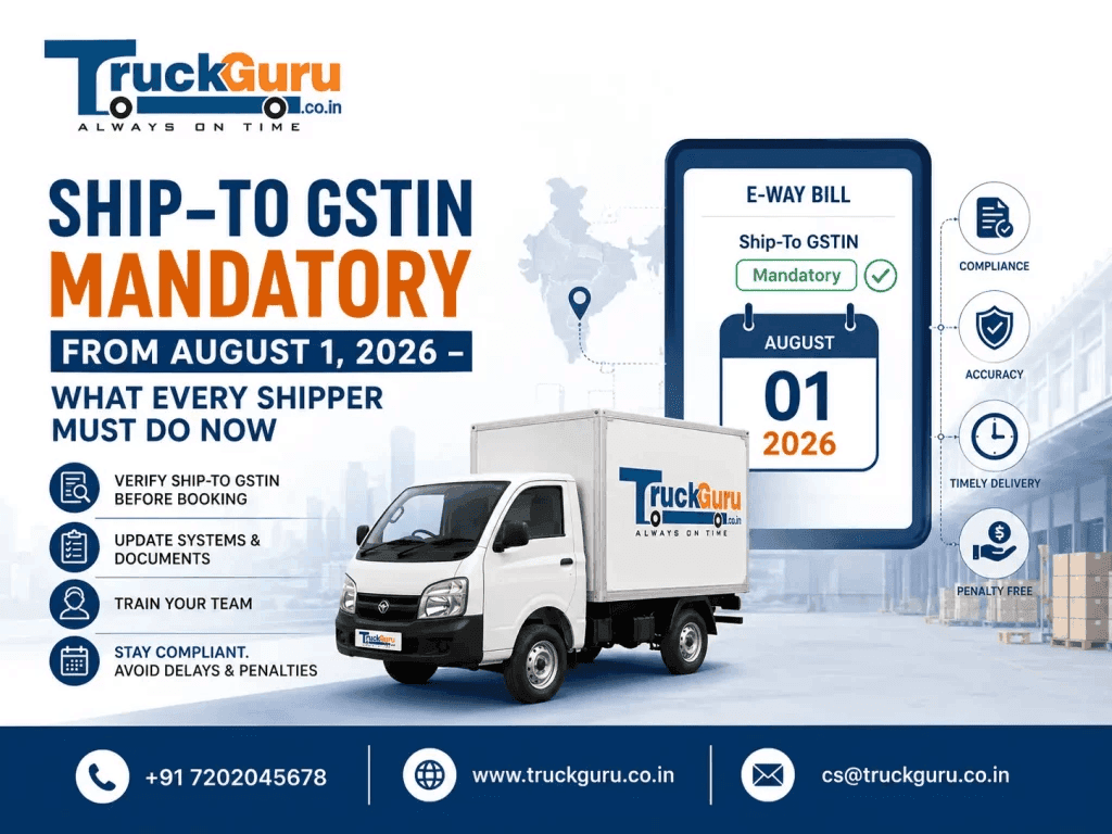 Ship-To GSTIN Mandate August 2026 — What Shippers Must Do