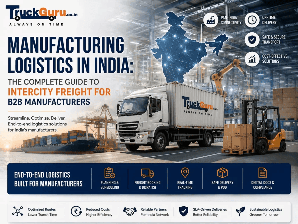 Reduce Manufacturing Freight Costs: India Intercity Guide