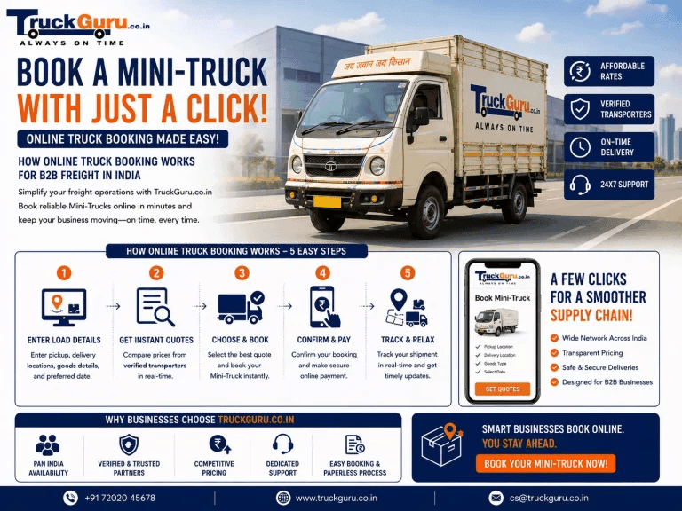 Book a Mini-Truck with Just a Click – Online Truck Booking Made Easy!